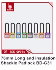 Cadenas industriel de sécurité de dispositif d'accrochage de short de 20mm Utrla