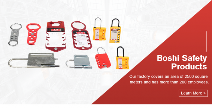 BOSHI a adapté le loquet aux besoins du client matériel en acier industriel de lock-out de sécurité de conception