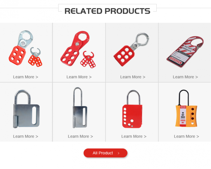 Loquet rouge matériel en acier de Tagout de lock-out de cadenas du fournisseur 6 de BOSHI Chine