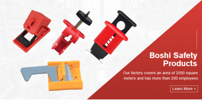 BOSHI adaptés aux besoins du client colorent le dispositif matériel en nylon de lock-out de disjoncteur de sécurité