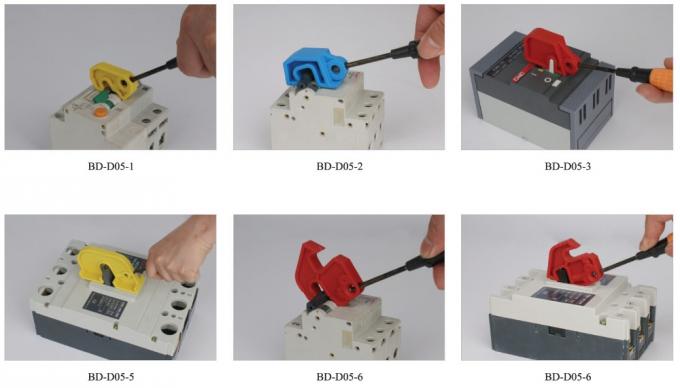 Lock-out de disjoncteur de cas moulé par 7.7mm de largeur de poignée du dispositif BD-D05-1 de lock-out, MARQUE de BOSHI