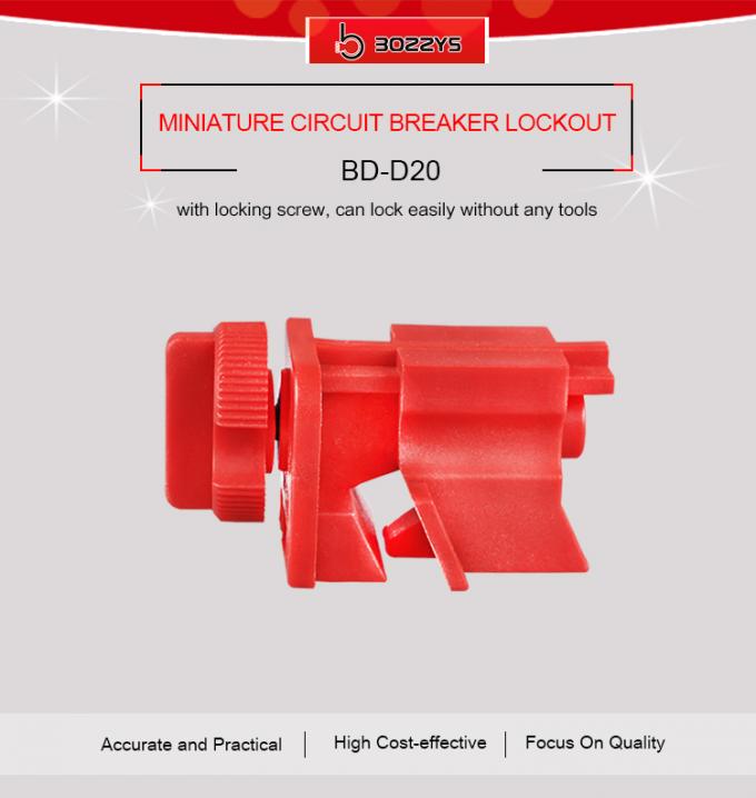 Lock-out à petite échelle rouge électrique de disjoncteur de sécurité de BOSHI