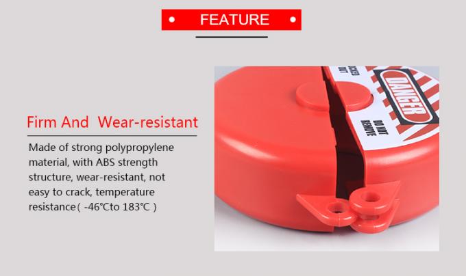 Lock-out réglable adapté aux besoins du client par BOSHI de soupape à vanne de matériel en nylon d'ABS de couleur