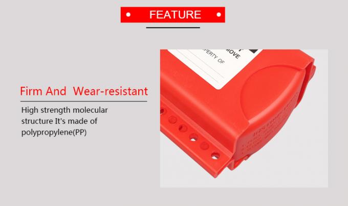 Dispositifs réglables de lock-out adaptés aux besoins du client par BOSHI de robinet à tournant sphérique de sécurité de couleur