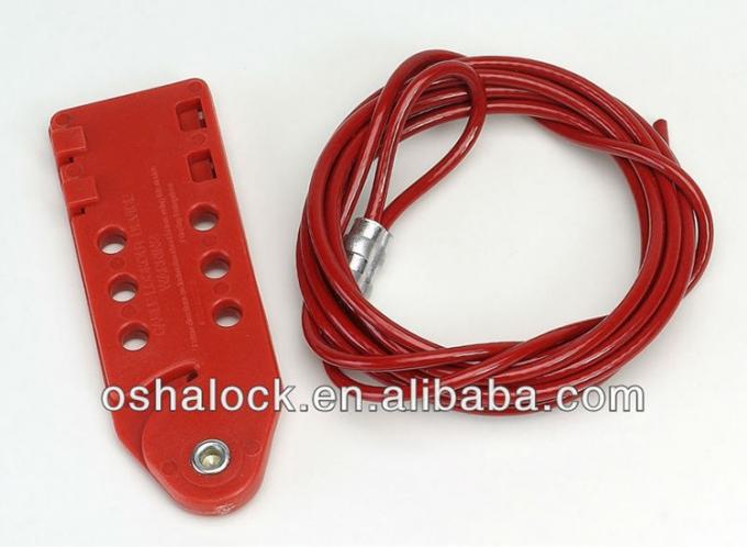 Dispositif économique industriel de lock-out de câble, lock-out de type poissons Tagout, BD-L21 de câble d'acier inoxydable
